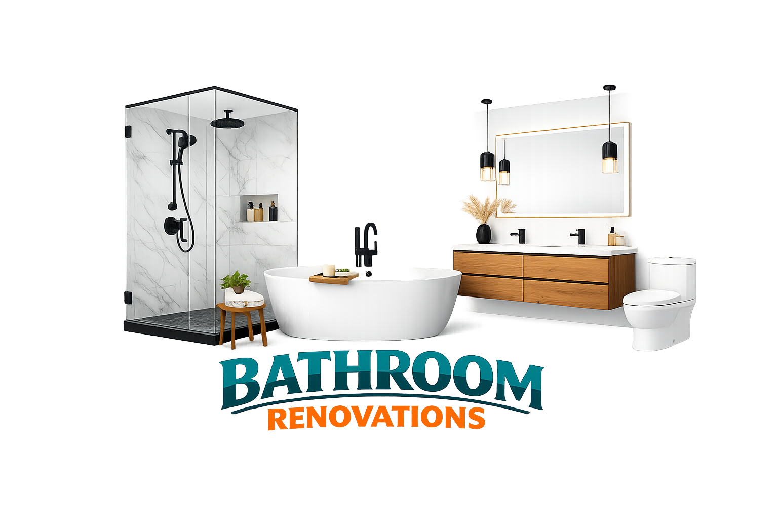 Modern bathroom renovation showcase